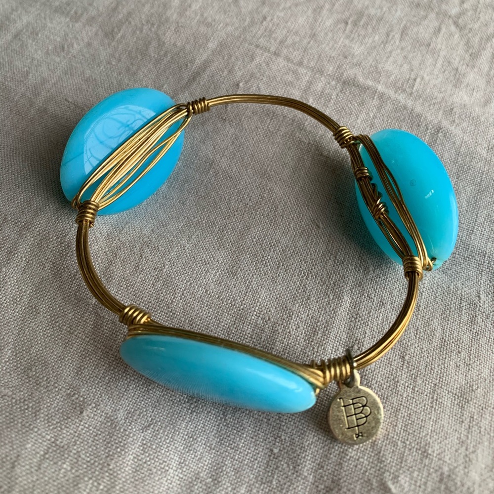 Bourbon and Bow ties 3 stone bracelet
